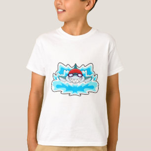 T-shirt Requin à nager avec lunettes de natation