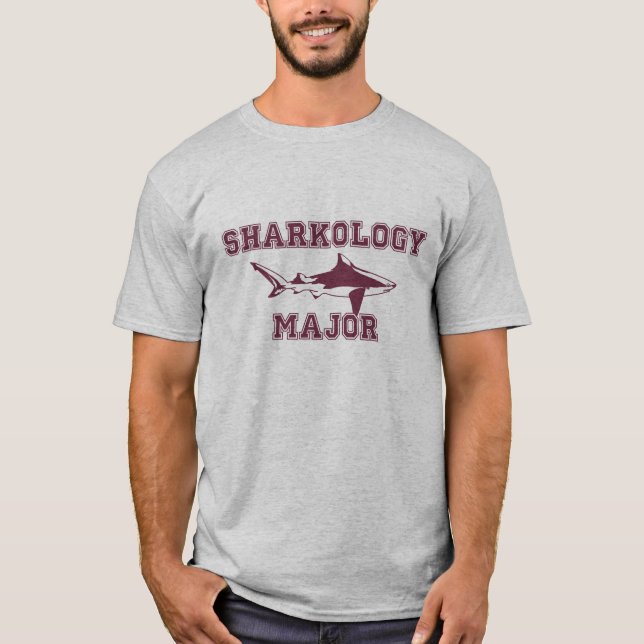 T-shirt Requin : Commandant de Sharkology (Devant)