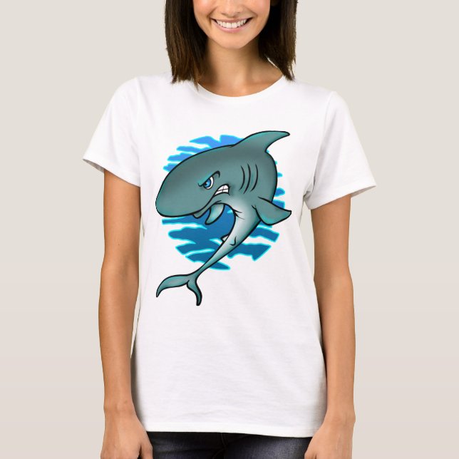 T-shirt Requin de bande dessinée (Devant)