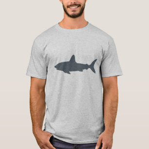 T-shirt Requin de natation gris