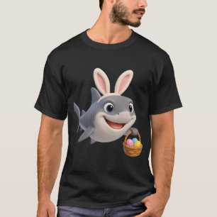 T-shirt Requin de récif gris de Pâques