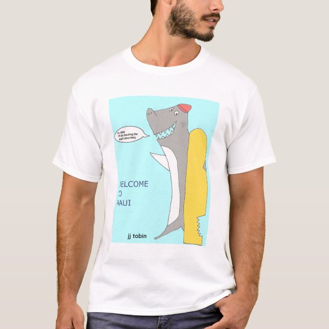 T-shirt Requin d'instructeur de surf (Devant)