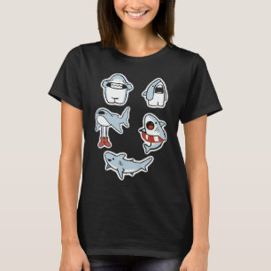 T-shirt Requin ensemble conception numérique