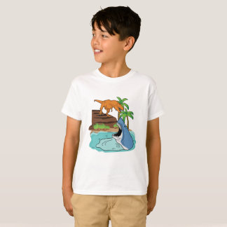 T-shirt Requin et dinosaure pour des garçons