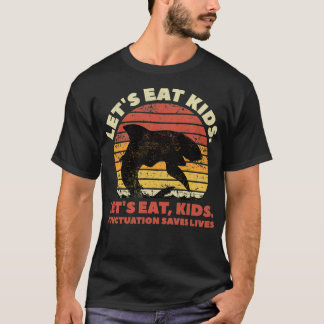 T-shirt Requin Mangeons Ponctuation Enfants Saves Vies Gra
