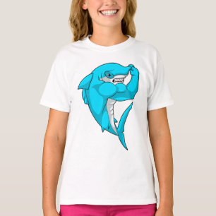 T-shirt requin-marteau en tant que culturiste au Bodybuild