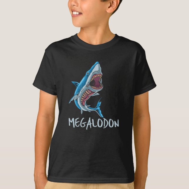 T-shirt Requin Megalodon - Créature océanique préhistoriqu (Devant)