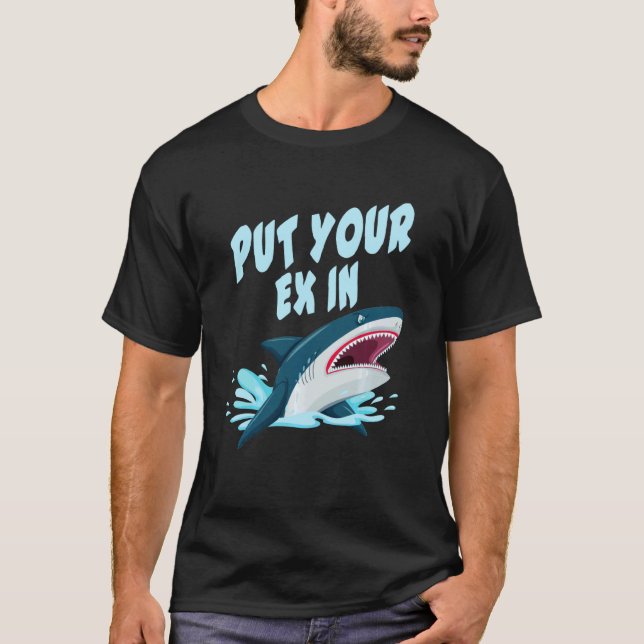 T-shirt requin orque requin roux femmes requin bouche Swea (Devant)