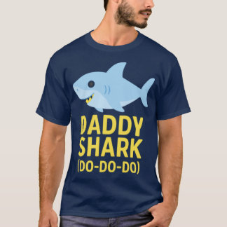 T-shirt Requin Papa Mignon Conception de requin papa drôle