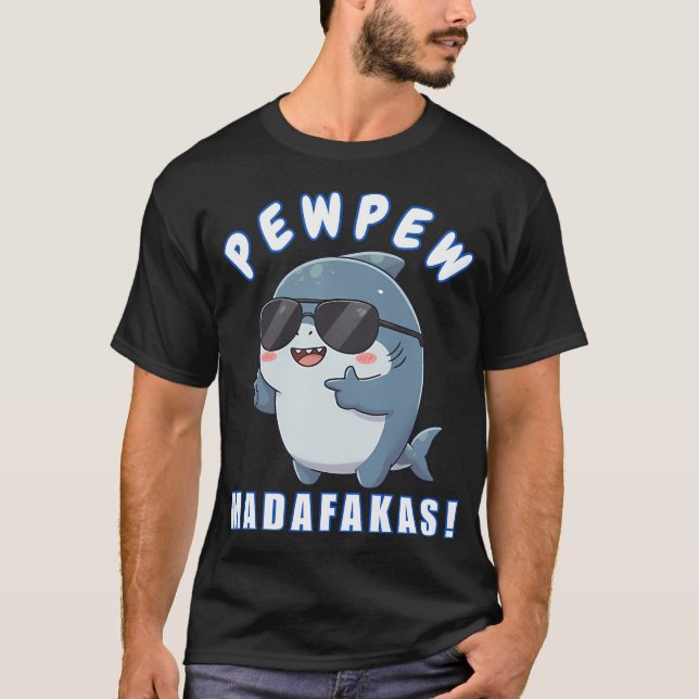 T-shirt Requin Pew Pew (Devant)