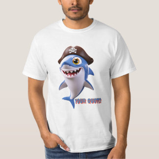T-shirt Requin pirate mignon dessin animé – Illustration 3