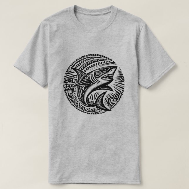 T-shirt Requin polynésien (Design devant)