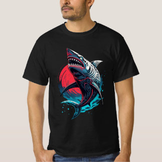 T-shirt Requin sauvage à motifs