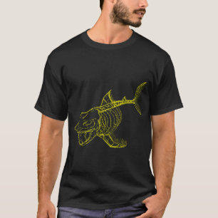 T-shirt Requin Skelly (jaune sans fond)