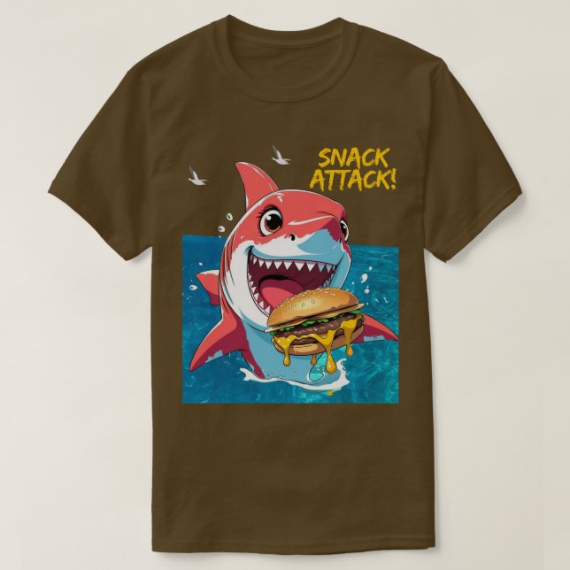 T-shirt Requin Snack Attack (Design devant)