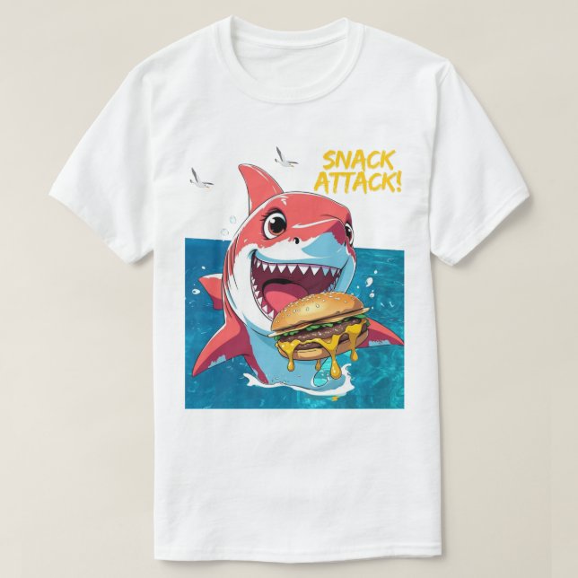 T-shirt Requin Snack Attack (Design devant)