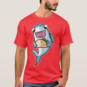 T-shirt Requin Taco Kawaii Neko Anime Meican nourriture