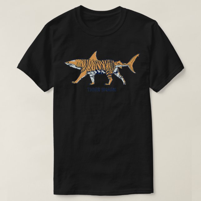 T-shirt Requin tigre hybride modèle Premium (Design devant)