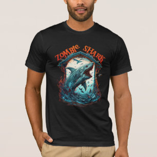 T-shirt requin Zombie