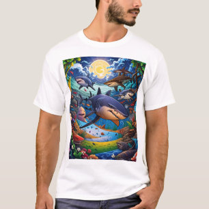 T-shirt Requins : venir vers vous