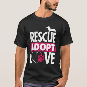 T-shirt Rescue Animal Adopter L'Amour L'Adoption Des Anima