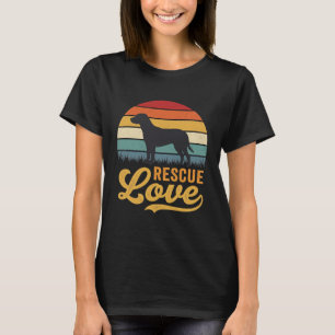 T-shirt Rescue Love Retro Dog Sunset_1