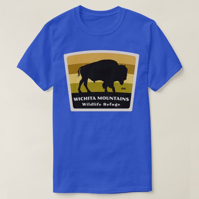 T-shirt Réserve faunique des monts Wichita Oklahoma Roamin (Design devant)