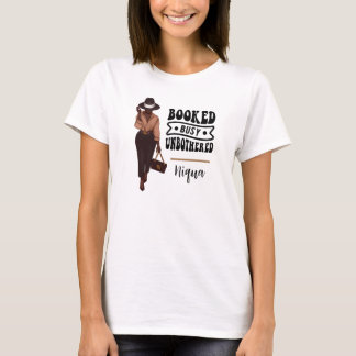 T-shirt Réservé Occupé Non embêté Personnalisé Melanin Gir