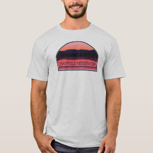 T-shirt Réservoir Chatfield Colorado Red Sunrise