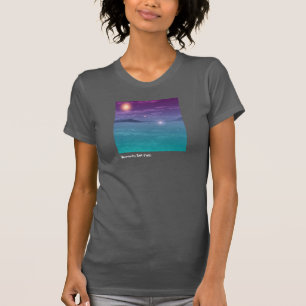 T-shirt Réservoir de Racerback d'appartements de sel de