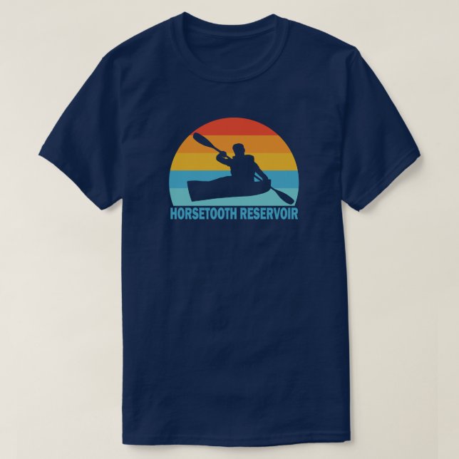 T-shirt Réservoir Horsetooth Colorado Kayak (Design devant)