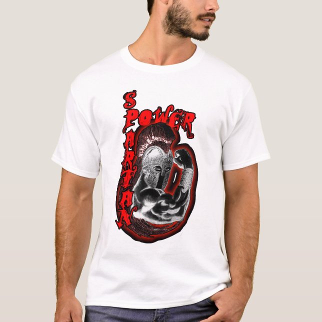 T-shirt Réservoir spartiate de puissance (Devant)