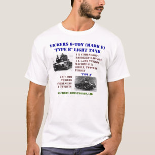 T-shirt Réservoirs légers de Vickers 6-Ton