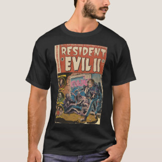 T-shirt Resident Evil 2 fan art Couverture de bande dessin