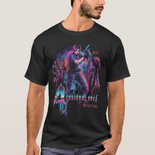 T-shirt Resident Evil 4 Cover Art Kanji japonais Leon s Ke