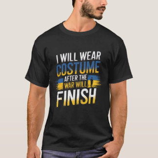T-shirt Résilience de la guerre en Ukraine Je porterai un 