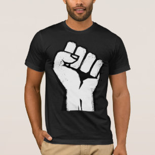 T-shirt Résistance de la main blanche