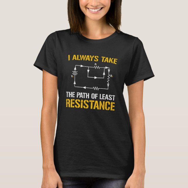 T-shirt Résistance Des Ingénieurs Électriques Pour Un Arti (Devant)