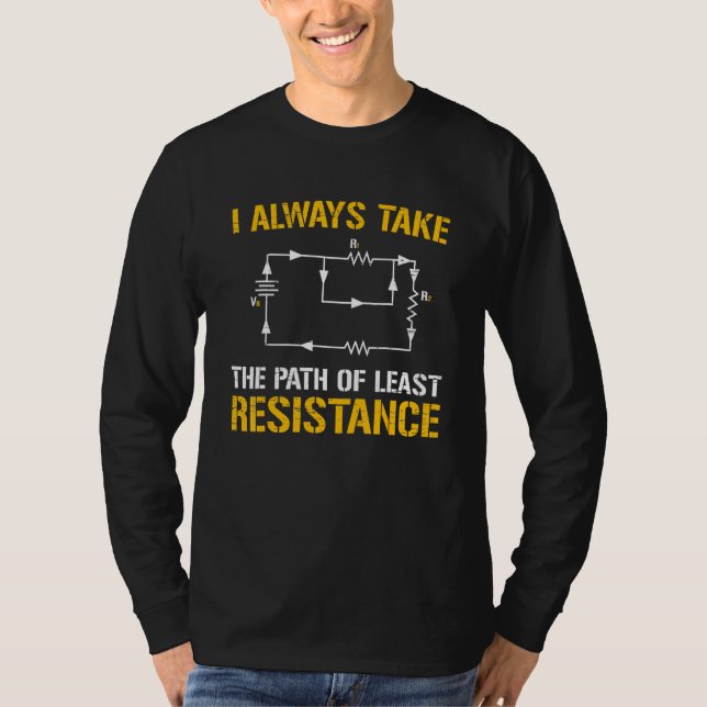 T-shirt Résistance Des Ingénieurs Électriques Pour Un Arti (Devant)