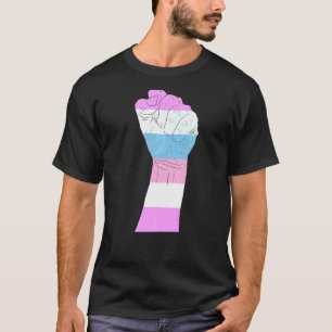 T-shirt Résiste À La Fist Transgenre Drapeau Trans Lgbt Pr