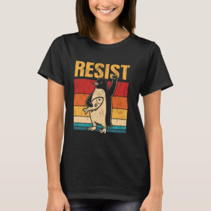 T-shirt Résister à la résistance Penguin USA Activisme Fre