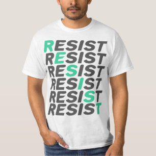 T-shirt Résister à l'anti-Trump