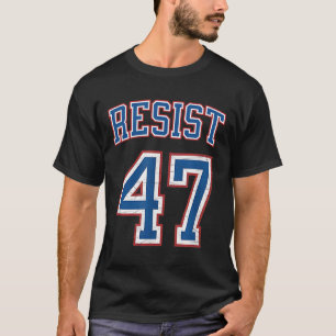 T-shirt Résister à Trump 47 Rétro en crise politique