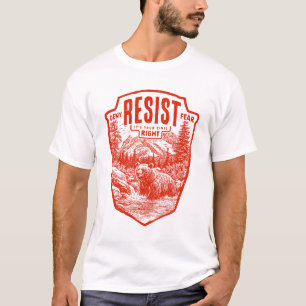 T-shirt Résister C'est votre droit civil Bear Retro