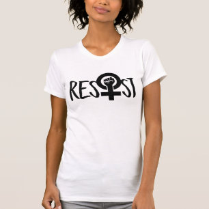T-SHIRT RÉSISTER ET FÉMINISTE