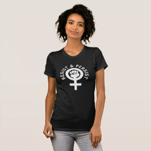 T-shirt Résister et persister à la chemise pour l'égalité