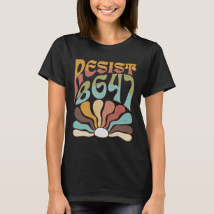 T-shirt Résister subtilement à 8647 Trump Résister à la pr