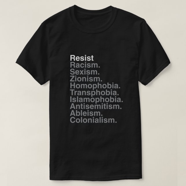 T-shirt Résistez ! (Design devant)