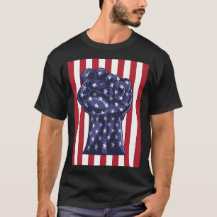 T-shirt Résistez à la montée de l'activisme du drapeau amé
