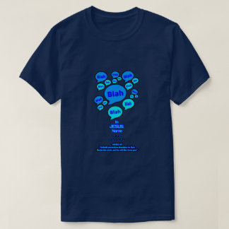 T-shirt Résistez au diable - Logo Bleu -